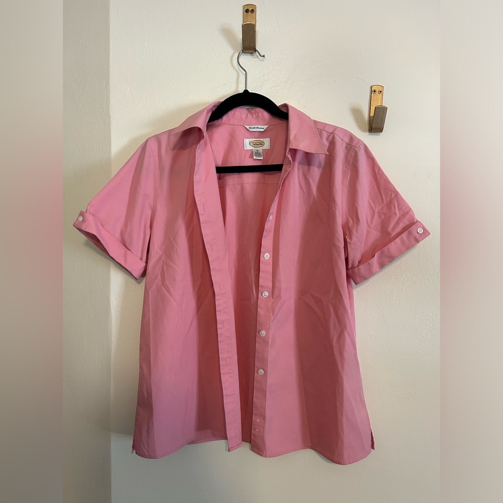 Pink button down